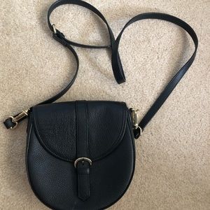Ora Delphine Billie Saddle Bag Black Crossbody